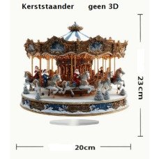 Plexi Kersttafereel op voet