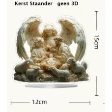 Plexi Kersttafereel op voet